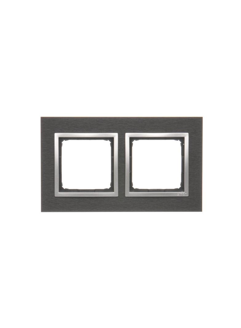 Simon 54 Nature Ramka 2-krotna Nature-Metal INOX YIN IP20/IP44* (*IP44-należy zastosować zestaw uszczelek DUN2) DRN2/78 KONTAKT