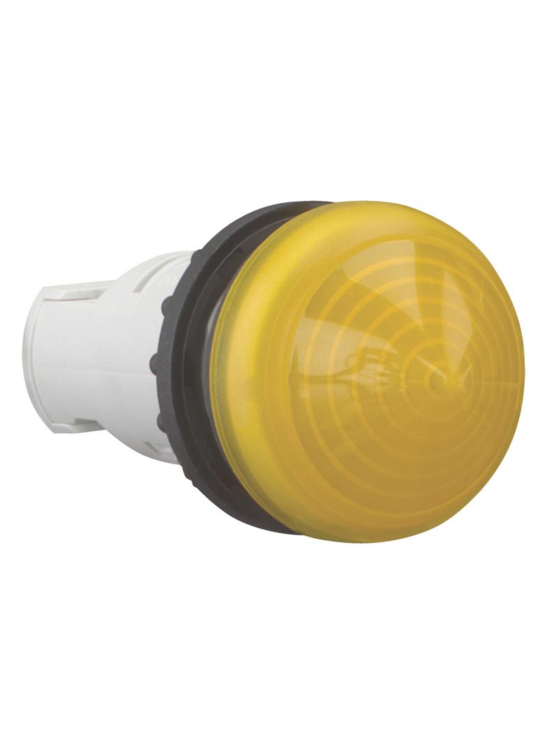 M22-LCH-Y Lampka sygnalizacyjna 22mm żółta do żarówek z trzonkiem wystająca 216917 EATON