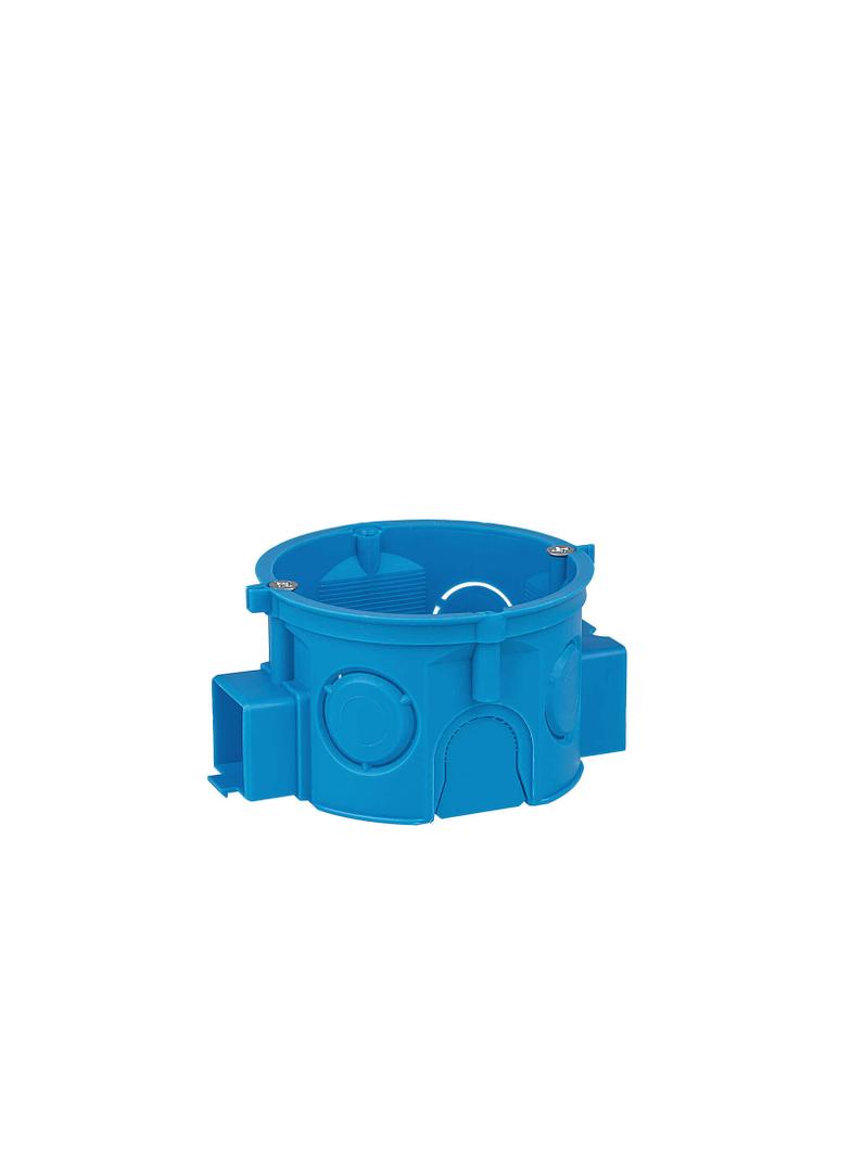 S60Kw ,  Puszka podt. O 60 szeregowa, płytka, z wkrętami, niebieski