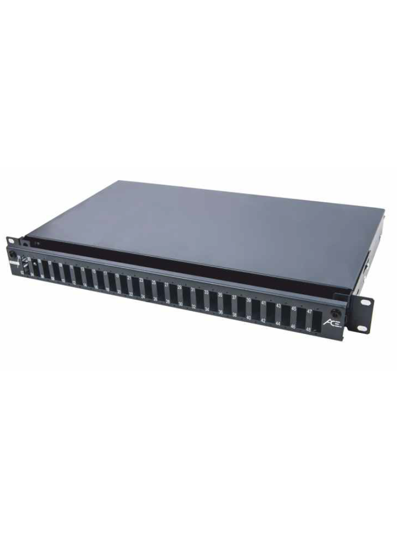 Panel 19'' 2U z frontem 48xSC duplex, na prowadnicy Partners P2-T480000-E-LV C&C