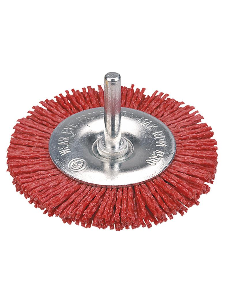 Szczotka ścierna tarczowa z trzpieniem 75 mm