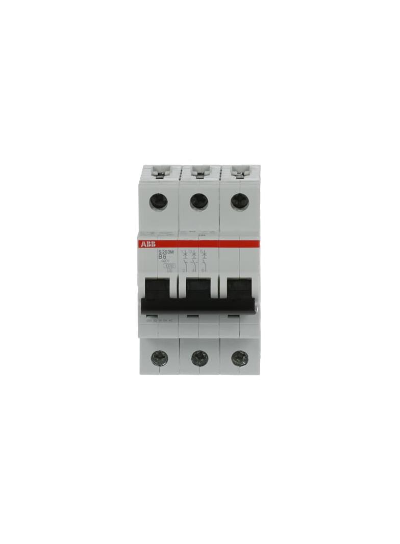 S203M-B6 Wyłącznik nadprądowy 6kA 3P B6A 10kA 2CDS273001R0065 ABB