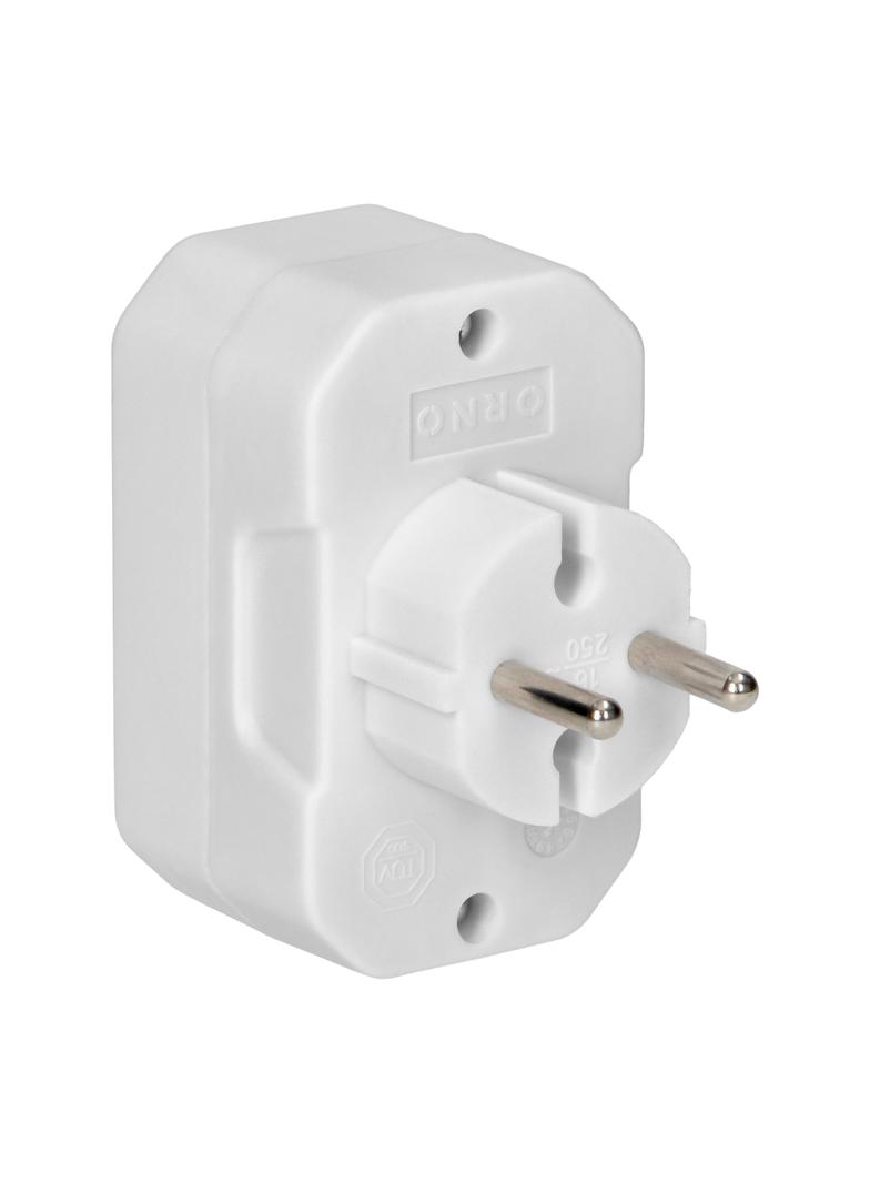 Rozgałęźnik 4x2P euro biały 20 sztuk OR-AE-13279/W/20 ORNO