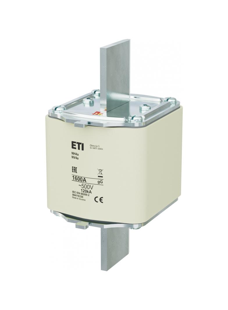 Wkładka topikowa NH zwłoczna NH4a gG 1600A 500V 004116120 ETI