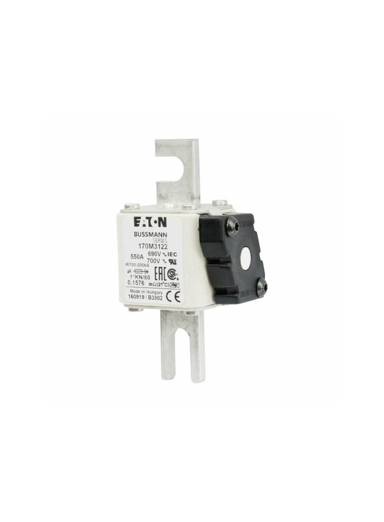 550A 690V 1*KN/80 aR INDICATOR FUSE Wkładka szybka 550A AC 690V compact DIN 1 45x59x104 mm 170M3122