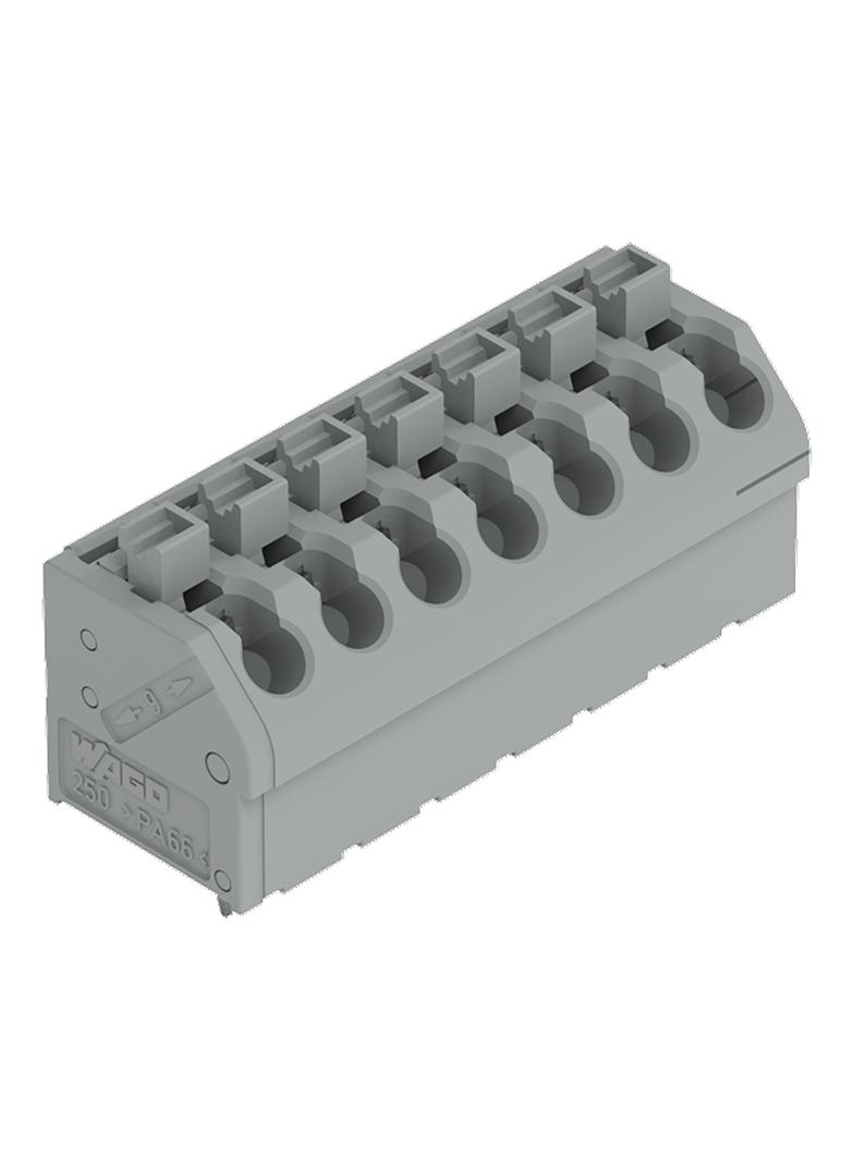 Listwa zaciskowa do płytek drukowanych 7-biegunowa szara raster 5mm /30szt./ 250-507 WAGO