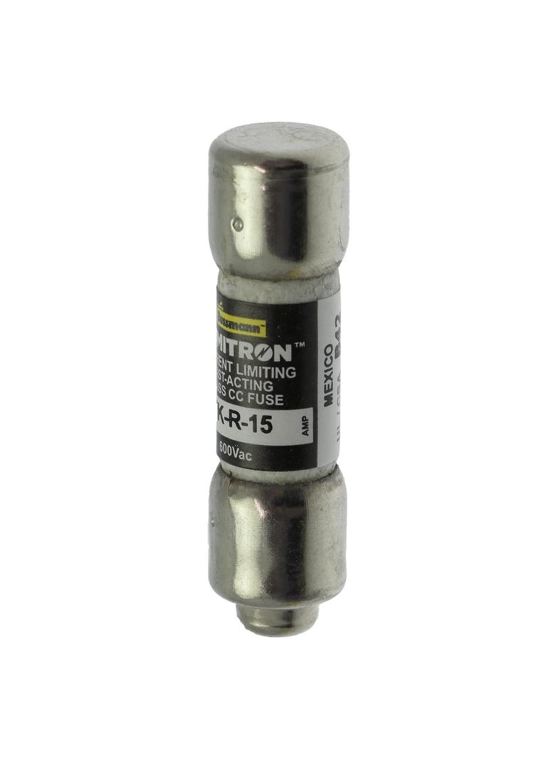 CLASS CC FAST ACTING FUSE CLASS CC 15A 600VAC Limitron Klasa CC KTK-R-15 EATON