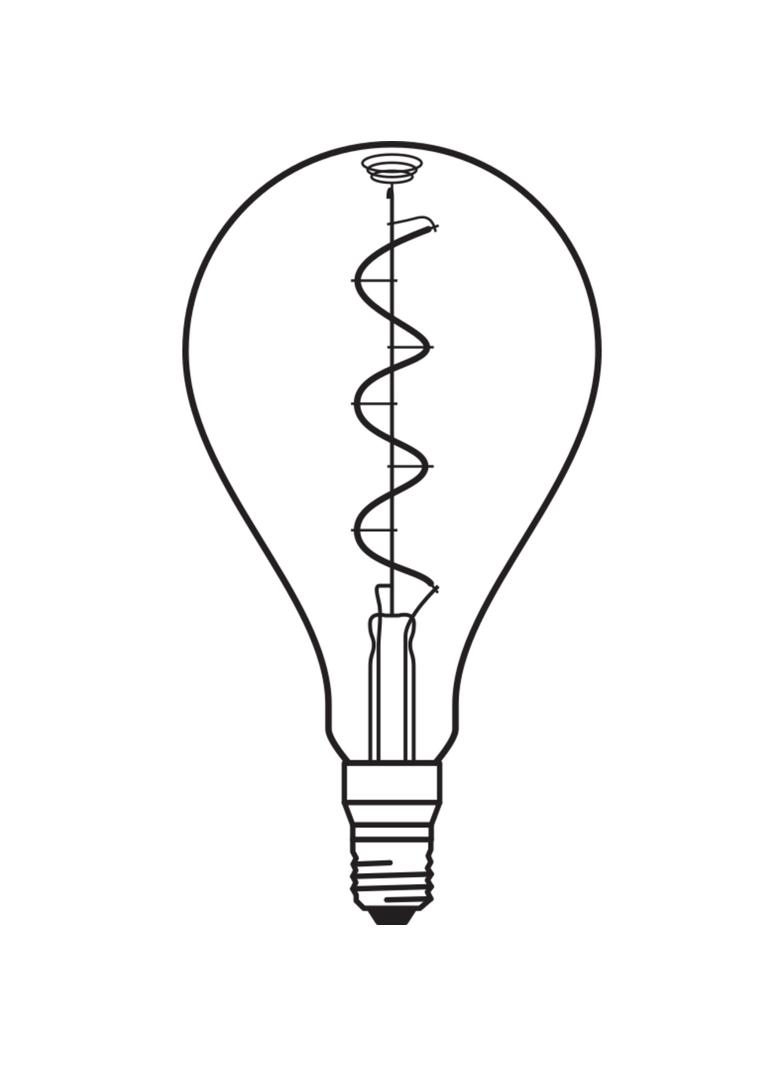 Żarówka LED Vintage 1906 LED CL A160 FIL GOLD 28 non-dim 5,5W/820 E27 4058075091993 LEDVANCE
