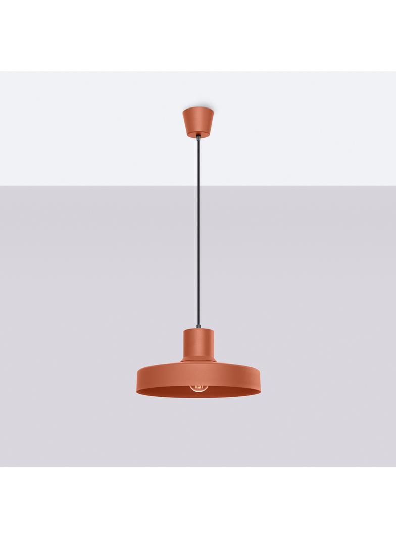 Sollux Lampa wisząca BILO ochra czerwona