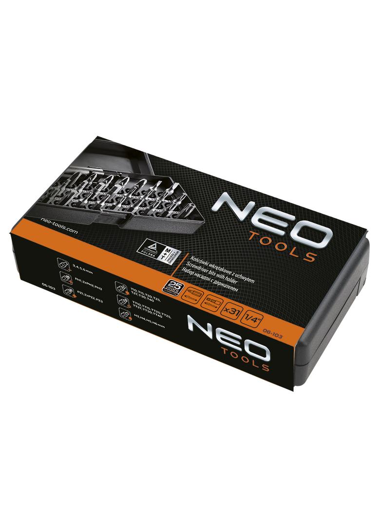 Końcówki wkrętakowe z uchwytem, zestaw 31szt