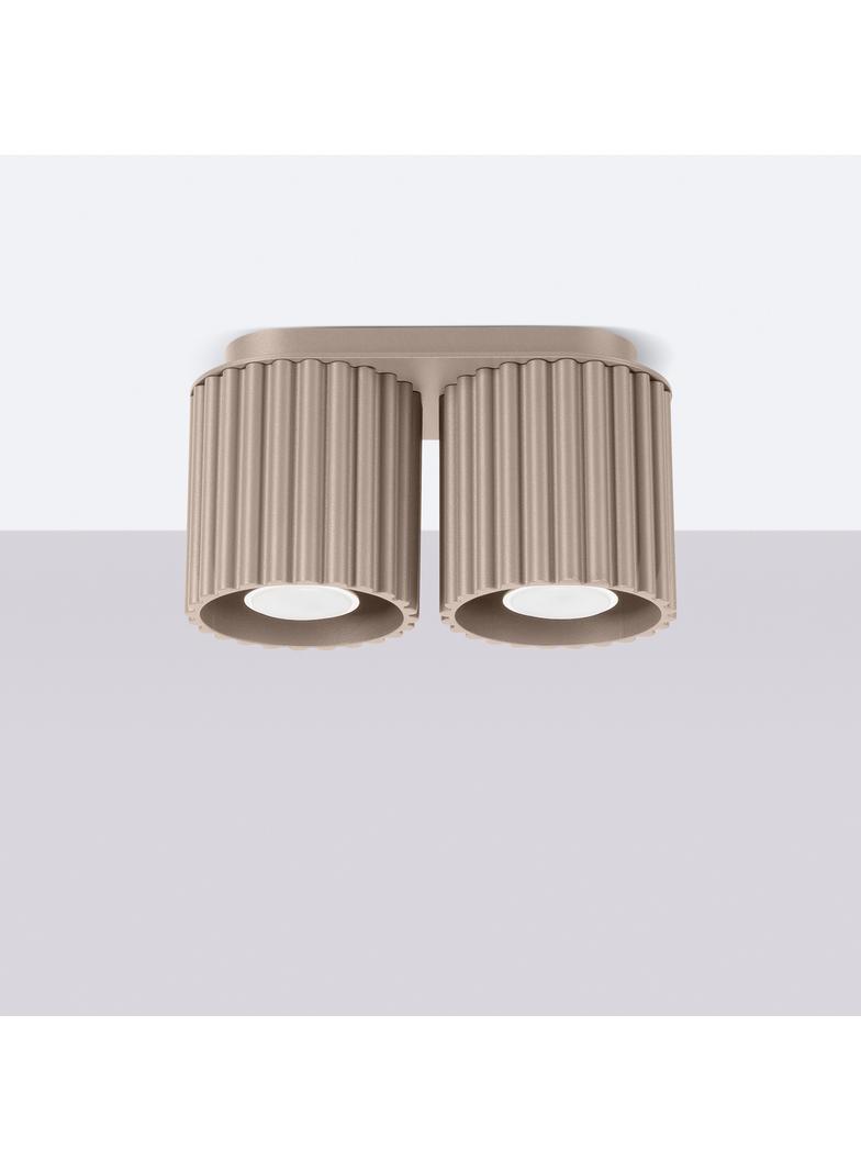 SOLLUX Plafon AURA 2 taupe GU10 ; SL.1815