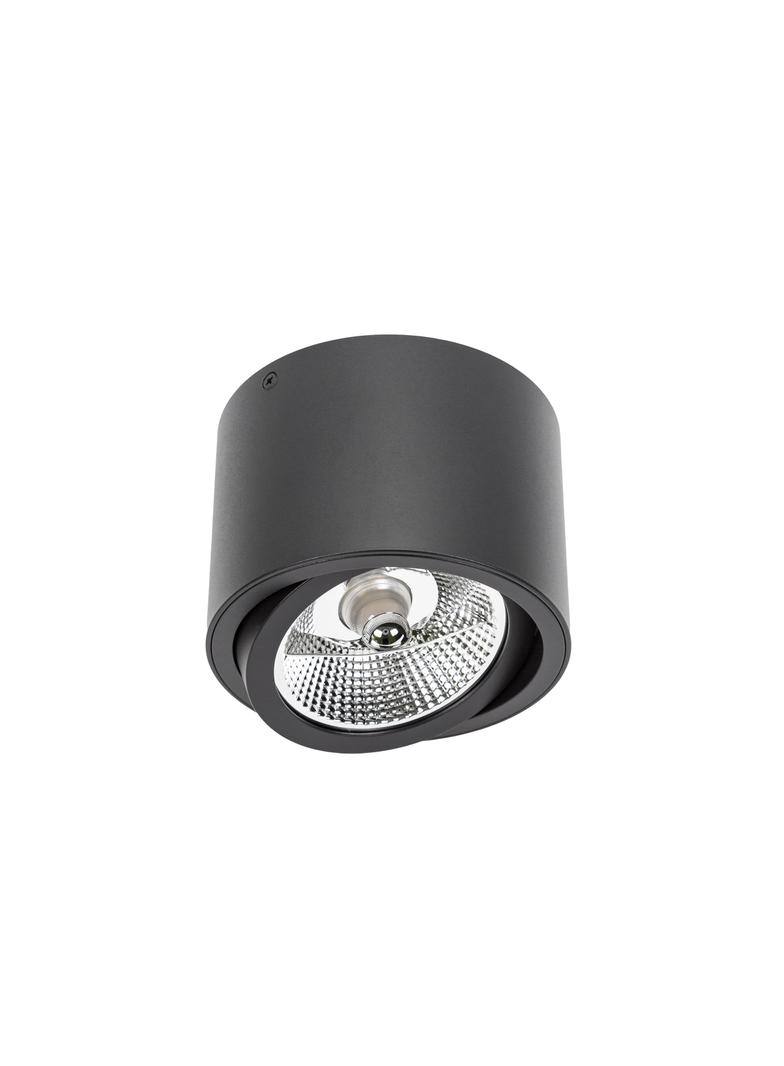 CHLOE AR111 IP20 okrągła czarna, ruchoma