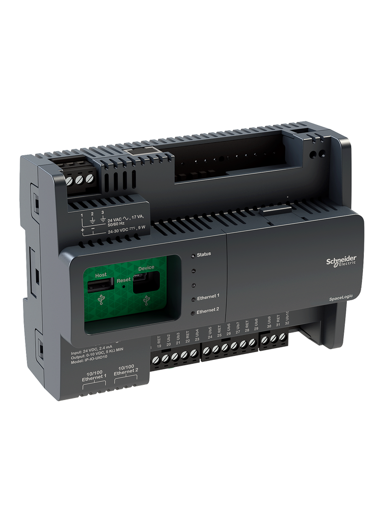 IP-IO, 2x Ethernet, moduł wejść/wyjść uniwersalnych 10Ub, +złączki