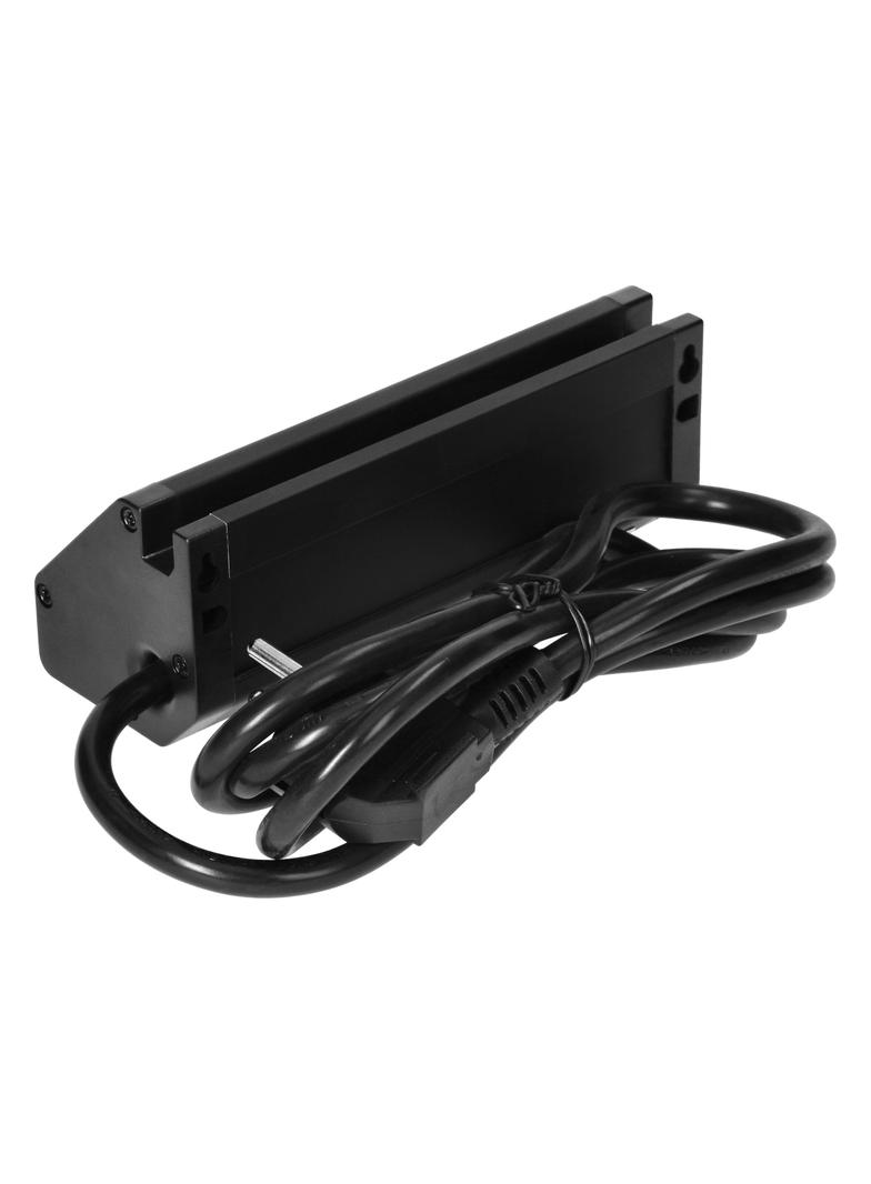 Gniazdo meblowe z uchwytem na telefon i przewodem 1,5m 2x2P+Z czarne FS-12/B ORNO
