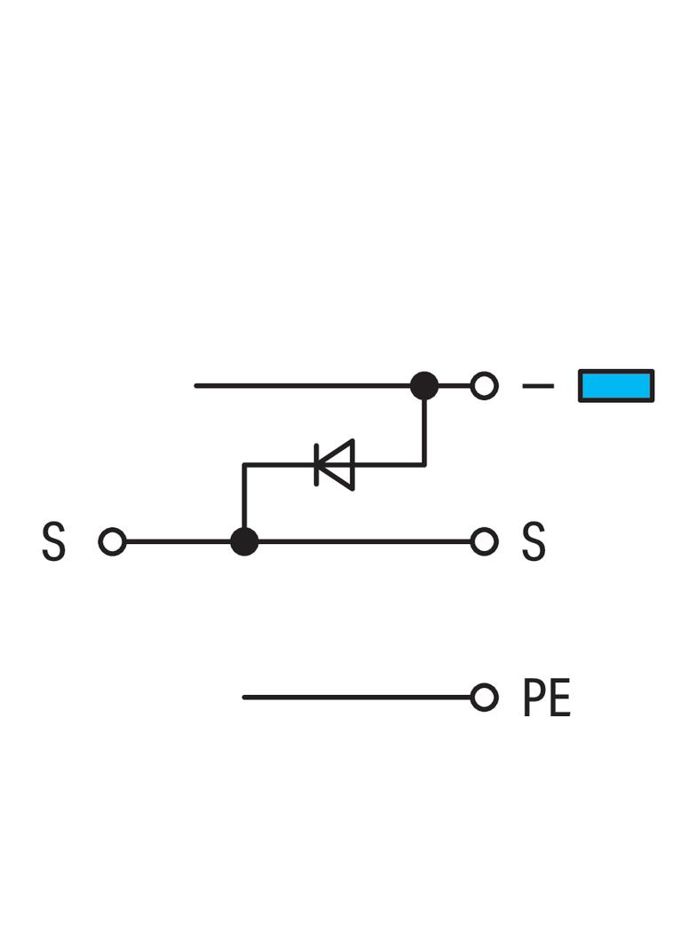 Złączka do elementów wykonawczych z PE 2,5mm2 /50szt./ 280-572/281-411 WAGO