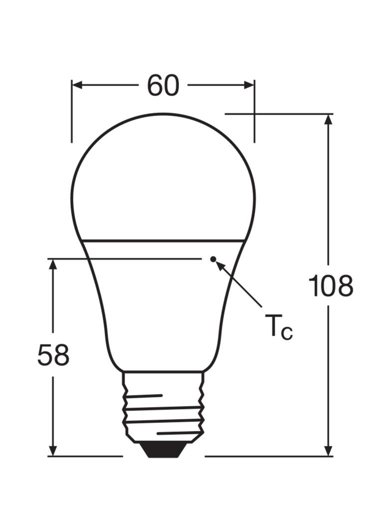 Lampa LED STAR+ CL A DSFR 40 non-dim 6W 827 E27