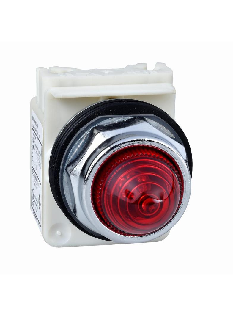 Harmony 9001K Lampka sygnalizacyjna okrągła O 30, czerwona, LED BA 9s, 24V AC/DC, IP66