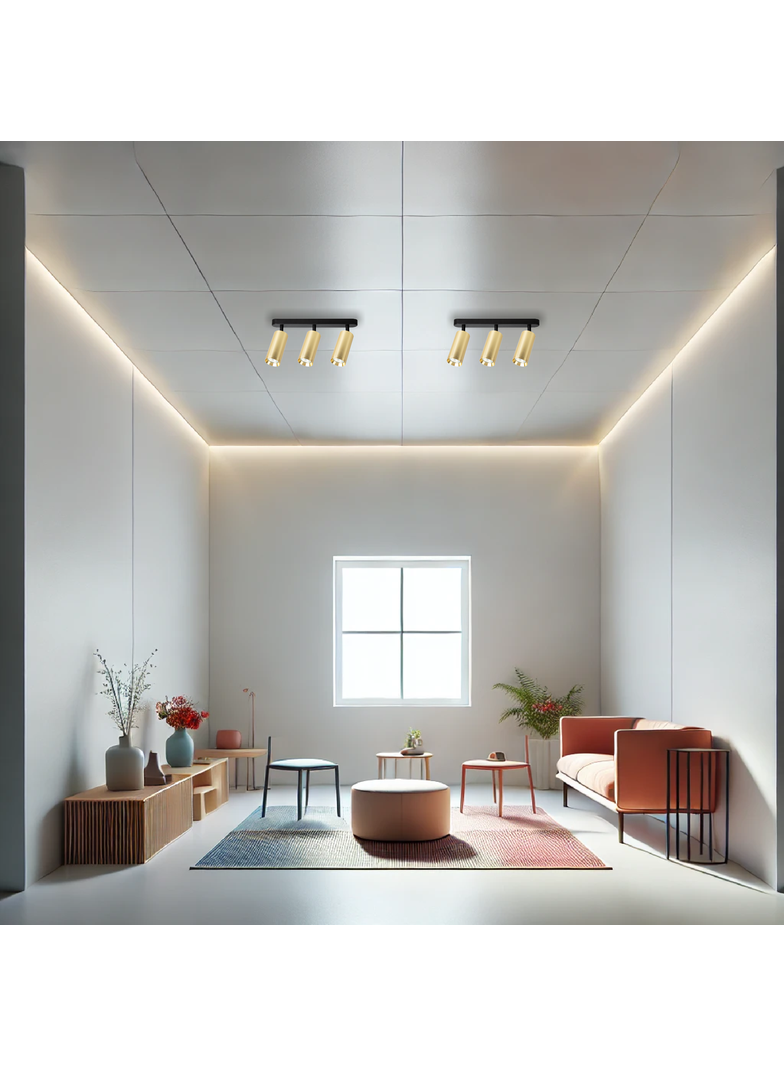 Oprawa Mica Spot Złoty 3xGU10