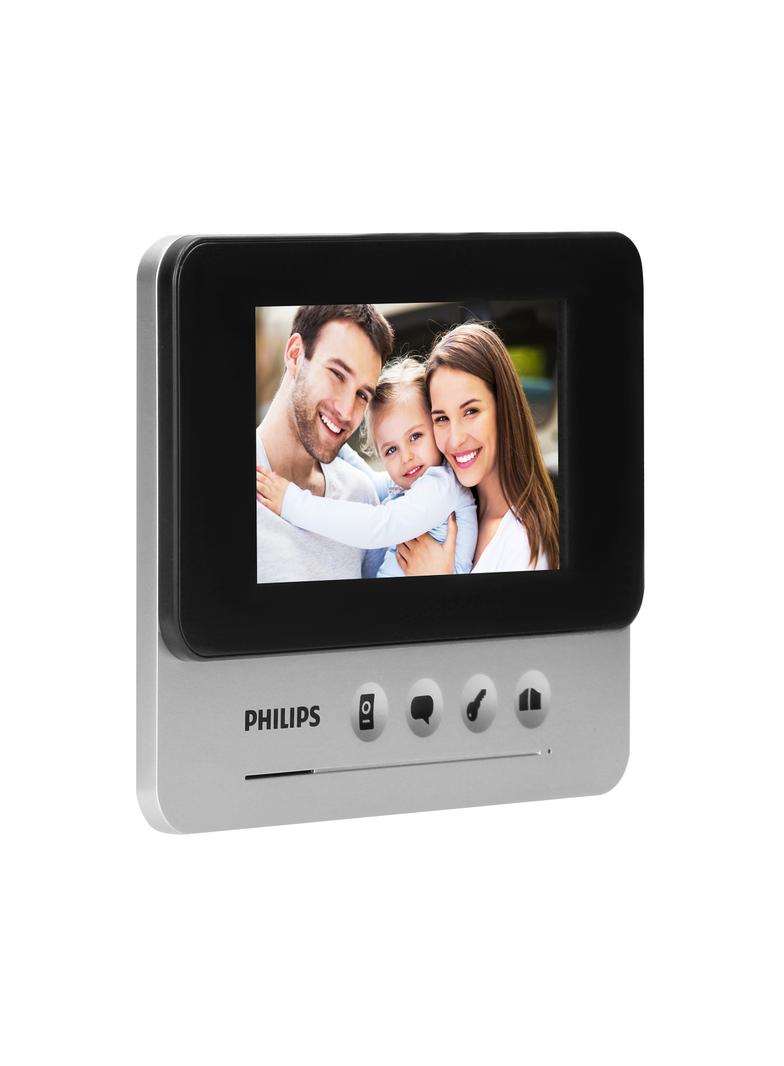 Philips WelcomeEye Compact Zestaw wideodomofonowy bezsłuchawkowy kolor LCD 4,3" menu OSD stero 53110