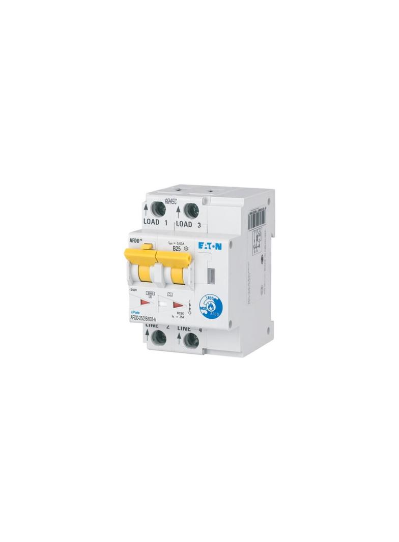 AFDD-25/2/B/003-A Przeciwpożarowy detektor iskrzenia 10kA B25A 2P 30mA typ A 187225 EATON