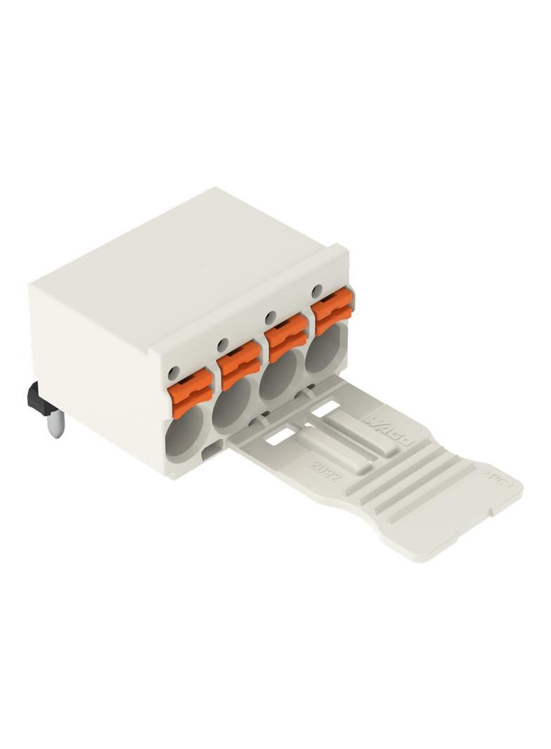 Gniazdo picoMAXeCOM raster 5mm 10‑biegunowe z kątowymi pinami lutowniczymi z płytką 2092‑1360 /50szt./ WAGO