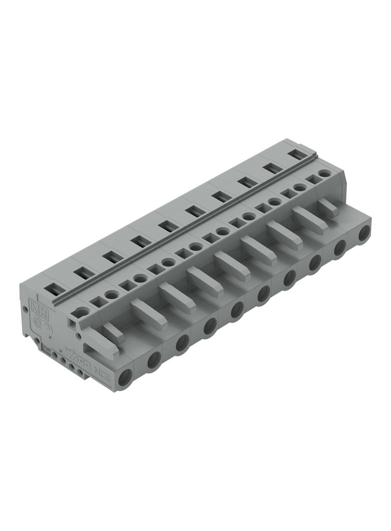 MCS-MIDI Classic gniazdo 10-bieg. szare raster 7,5 mm /25szt./ WAGO