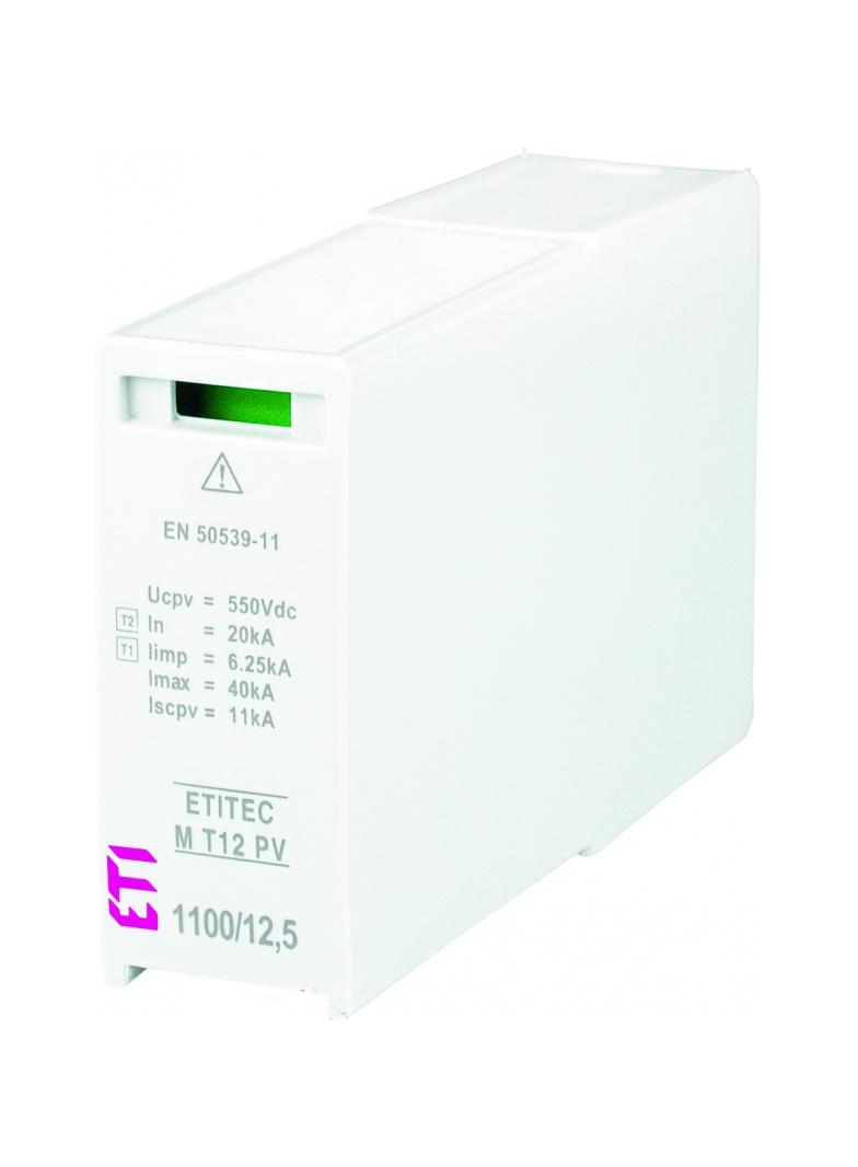 Moduł wymienny do ogran.przepięć T1,T2 (kl.B,C) do systemów PV MOD. M T12 PV 750/6,25 S 002440522 ETI