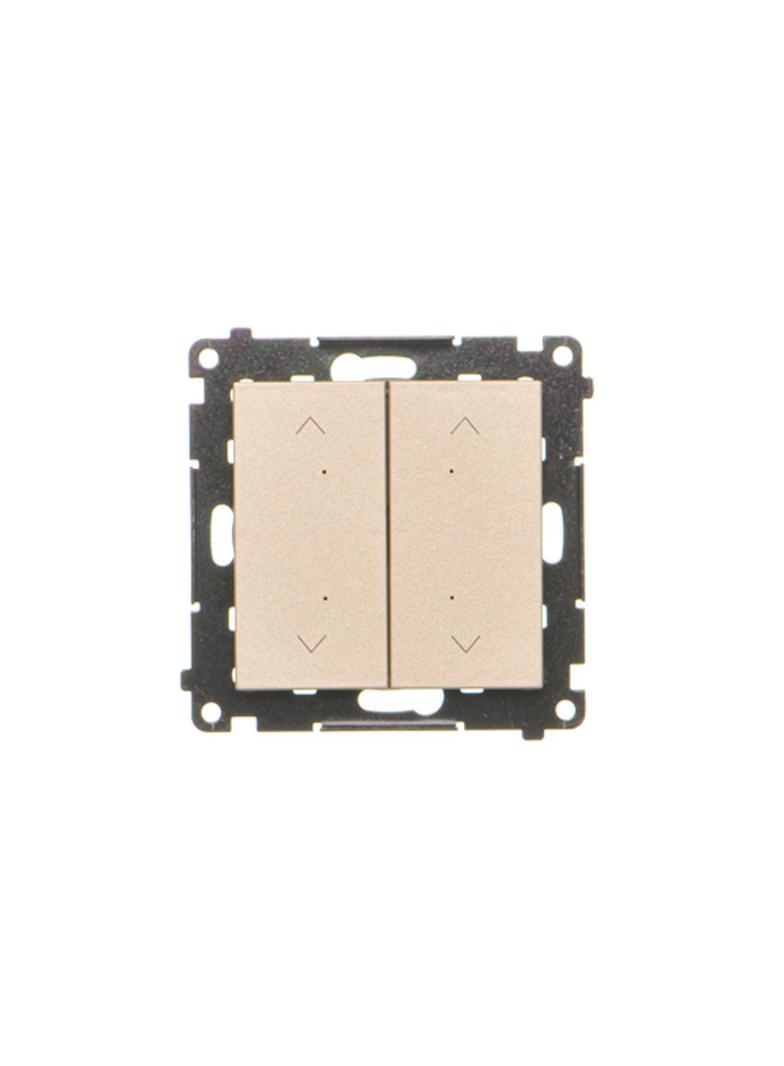 Simon 55 Łącznik/Przycisk roletowy zwierny podwójny elektroniczny Szampański mat TEZ2.01/144 KONTAKT