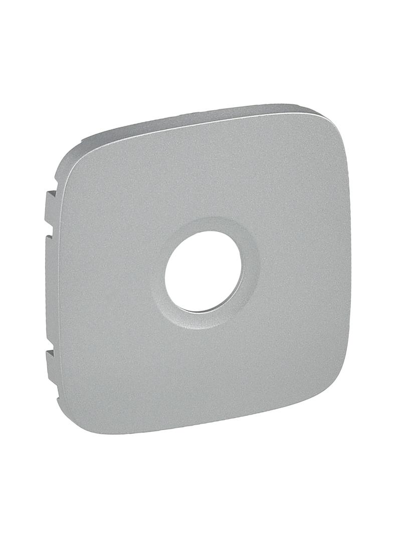 VALENA ALLURE - PLAKIETKA ALUMINIUM GNIAZDA TELEWIZYJNEGO KOŃCOWEGO ''F'', Legrand