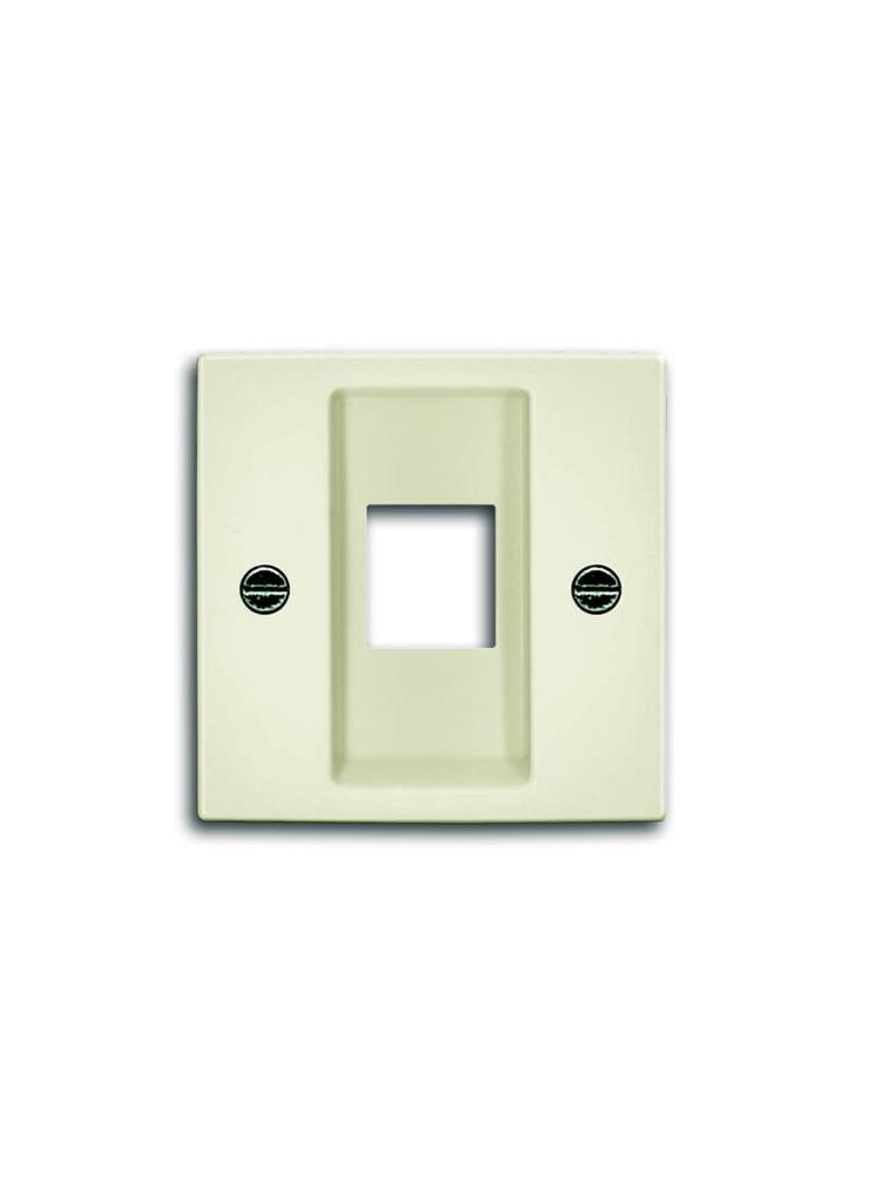 BASIC55 Pokrywa z pierścieniem nośnym Do 1 złącza Modular Jack kremowy