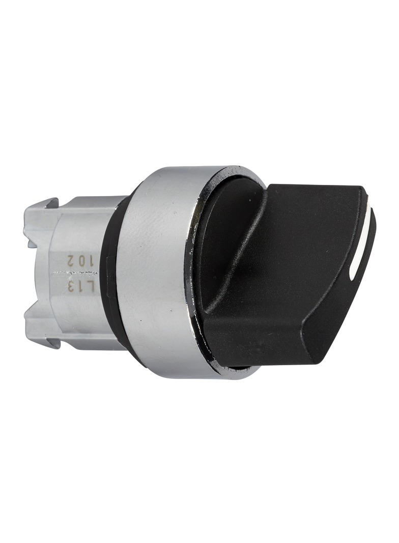 Harmony XB4 Przełącznik 3 pozycyjny O22 czarny samopowrotny okrągły metalowy