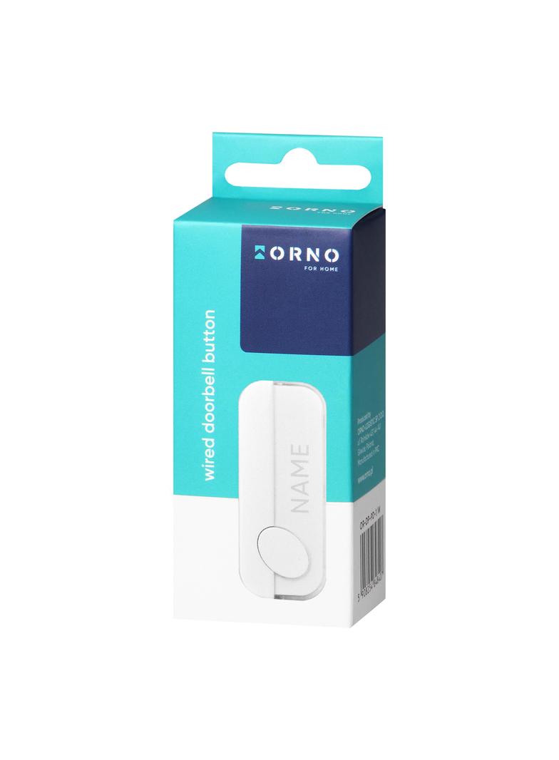 Przycisk dzwonkowy przewodowy, biały