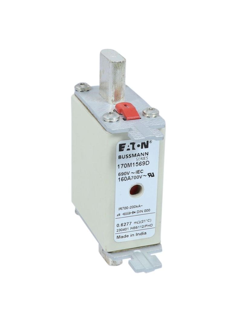 FUSE 160A 690V aR DIN 000 HSDNH Wkładka szybka 160A 690V aR DIN 000 podwójny wskaźnik 170M1569D EATO