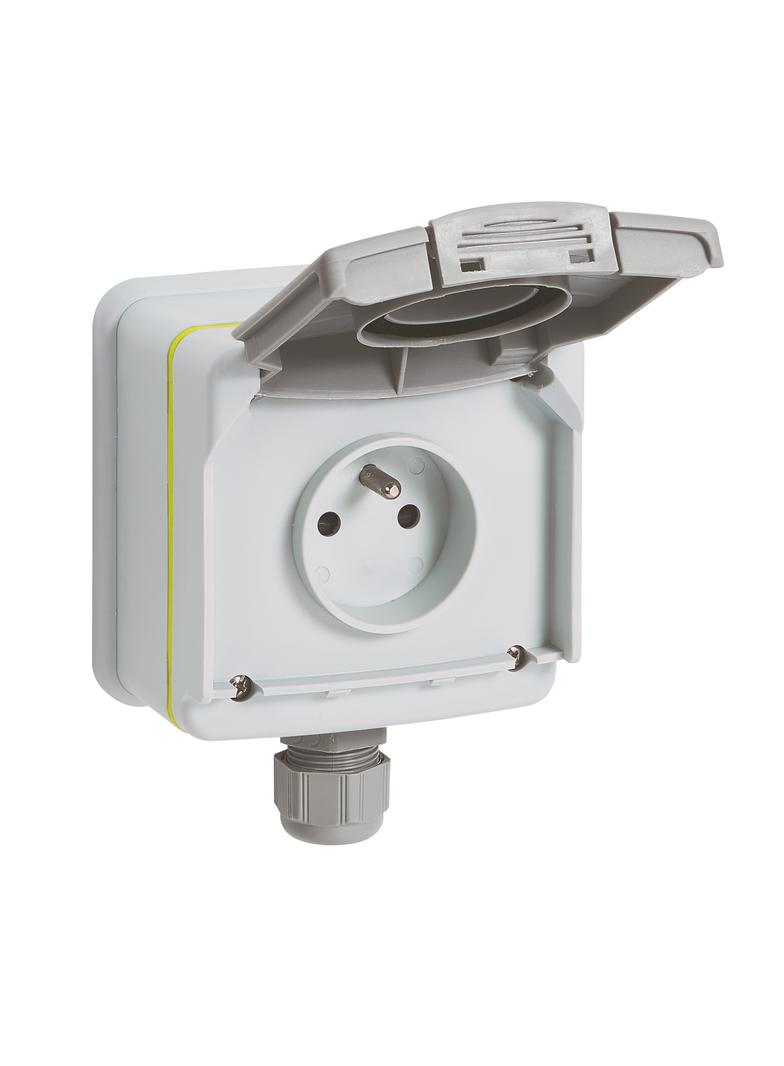 Green:Gniazdo 2P+Z Plexo 090471 LEGRAND