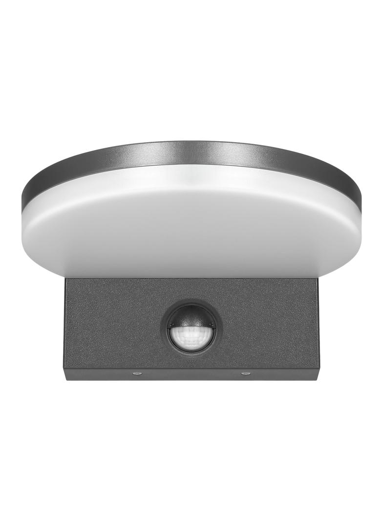 ASPEN LED 15W, oprawa ogrodowa z czujnikiem ruchu PIR, 1300lm, IP65, 4000K, szara