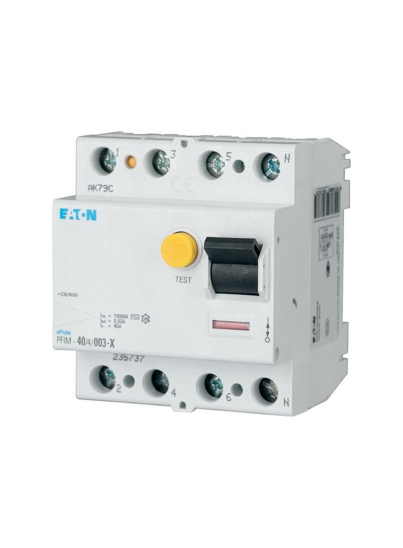 PFIM-40/4/01-XS/A Wyłącznik różnicowoprądowy 10kA 40A 4P 100mA typ XS/A 235740 EATON