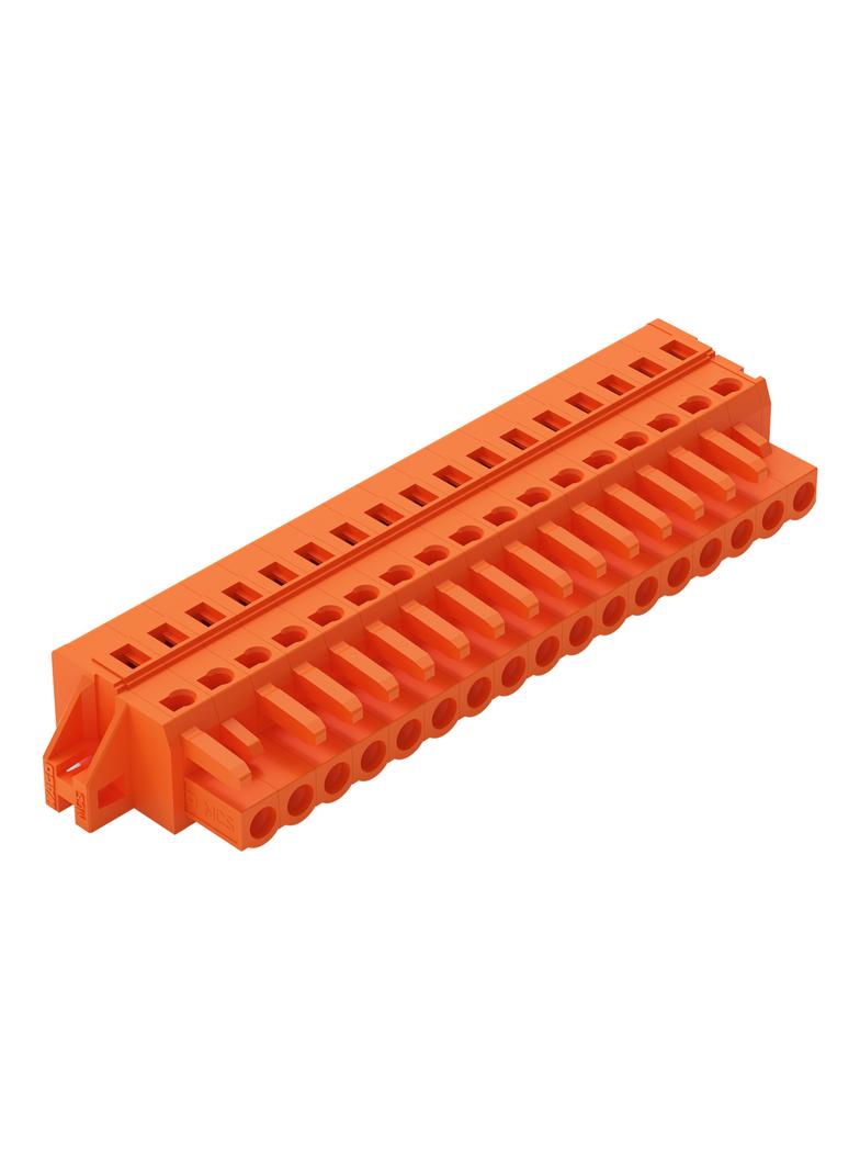 1-przewodowe gniazdo CAGE CLAMP pomarańczowa /10szt./ 231-317/031-000 WAGO