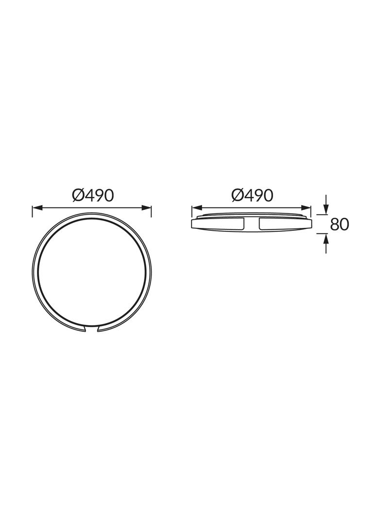 Plafoniera SMD LED ESPERANTO LED C 48W 04077 IDEUS