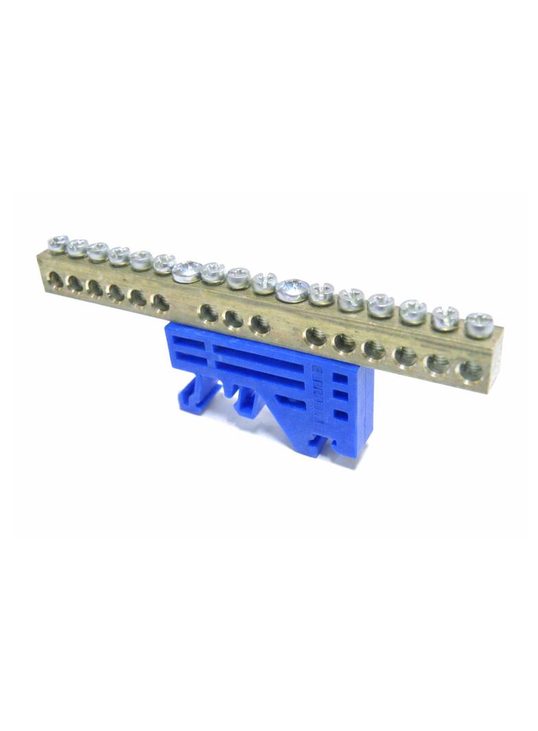 Z-3103 Zacisk ochronny otwory: 15x4mm2 niebieski  SIMET