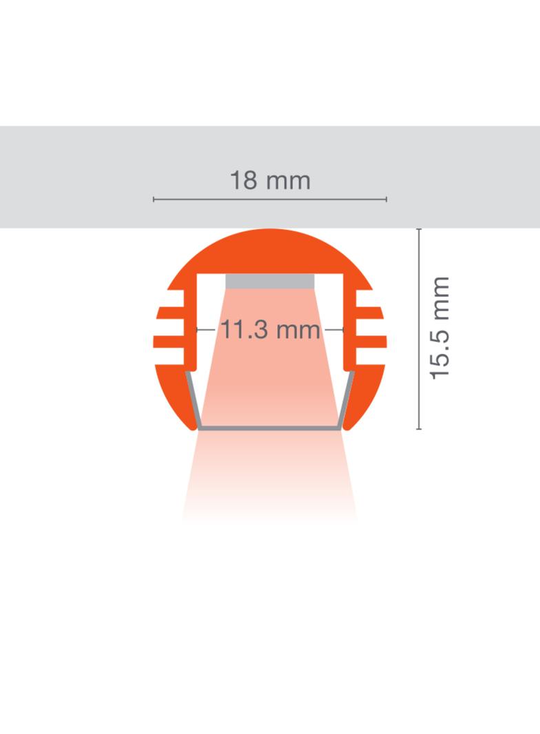 Profil LS AY-PM02/R/18X15,5/10/2