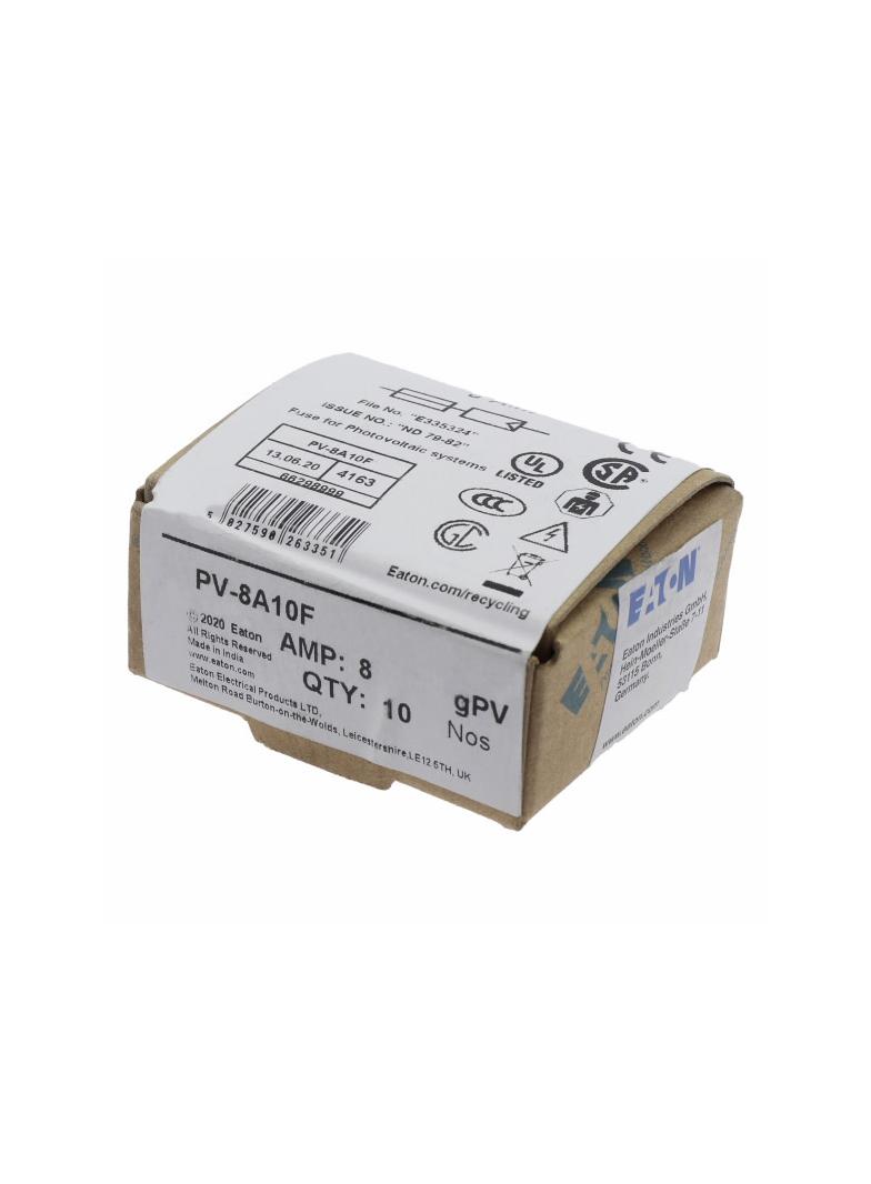 8AMP 1000VDC SOLAR FERRULE 10 X 38MM 8A 1000Vdc wkładka cylindryczna 10x38 do PV PV-8A10F EATON