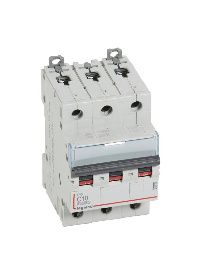 WYŁĄCZNIK NADPRĄDOWY S 313 3P C 10A 10000A SERII DX3, Legrand