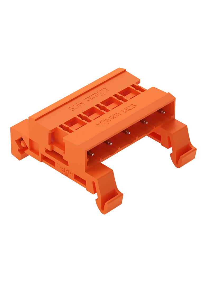 MCS-MIDI Classic wtyk dwustronny 5-bieg. pomarańczowy raster 7,62 mm /25szt./ WAGO