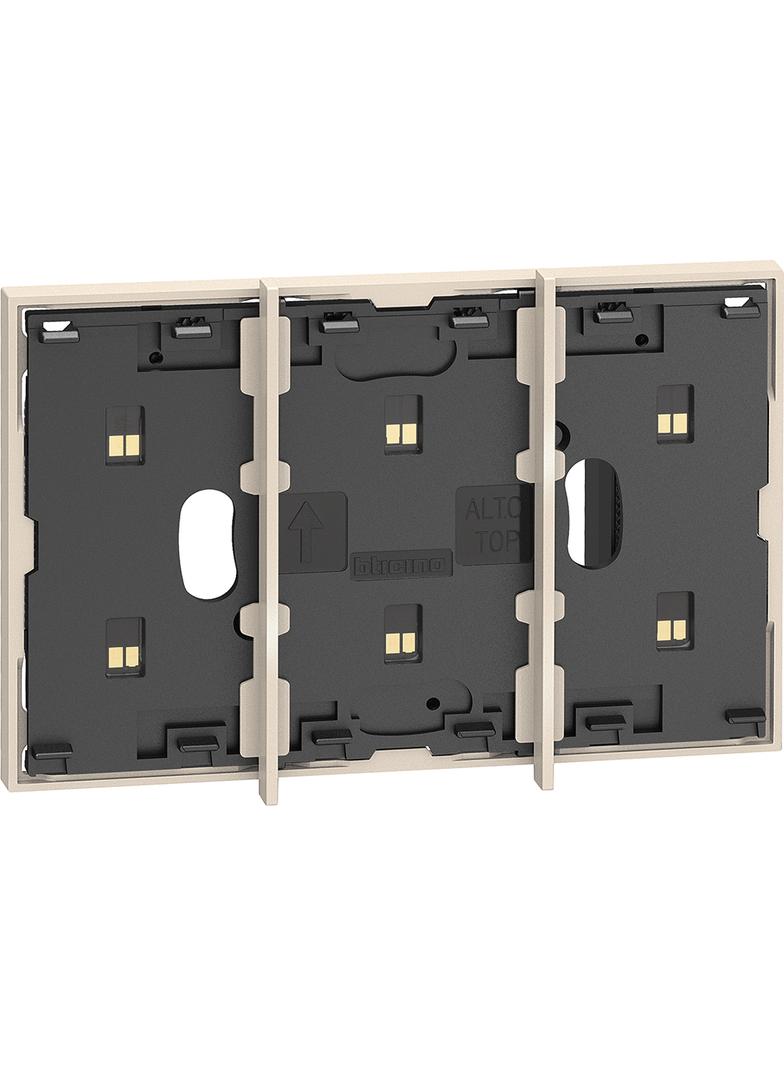 LIVING NOW 'MY HOME' - RAMKA STYKOWA - 2+1 MODUŁ - PIASKOWY BEŻ, Bticino