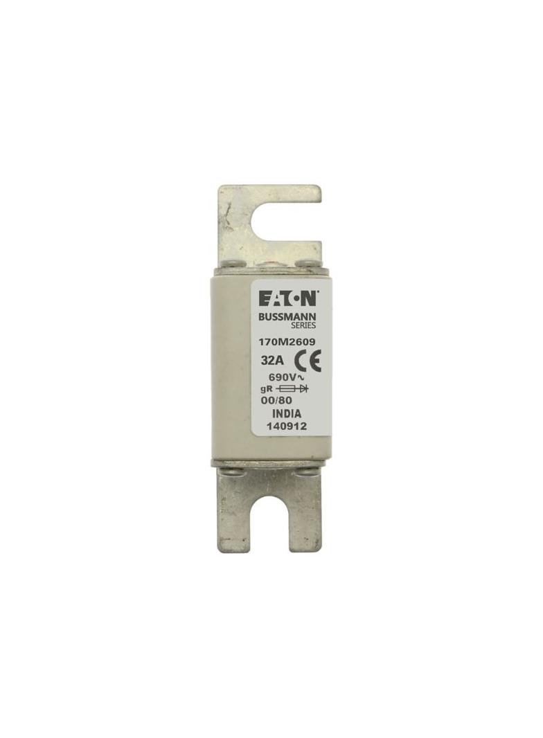 32A 690V IEC gR 00/80 SQ. BODY IND. FUSE Wkładka szybka 32A AC 690V DIN 00 30x51x100 mm g 170M2609 E