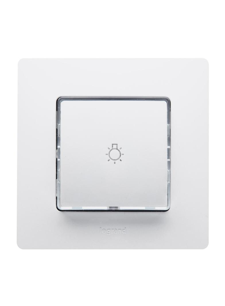 NILOE - PRZYCISK Z ETYKIETĄ W BIAŁY/KREMOWY, Legrand