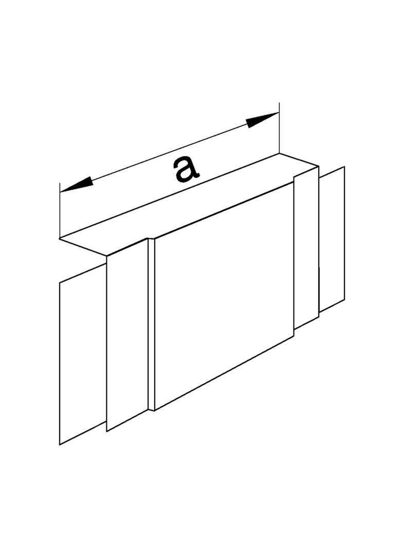 tehalit.LF Element T/X, 40x110mm, biały
