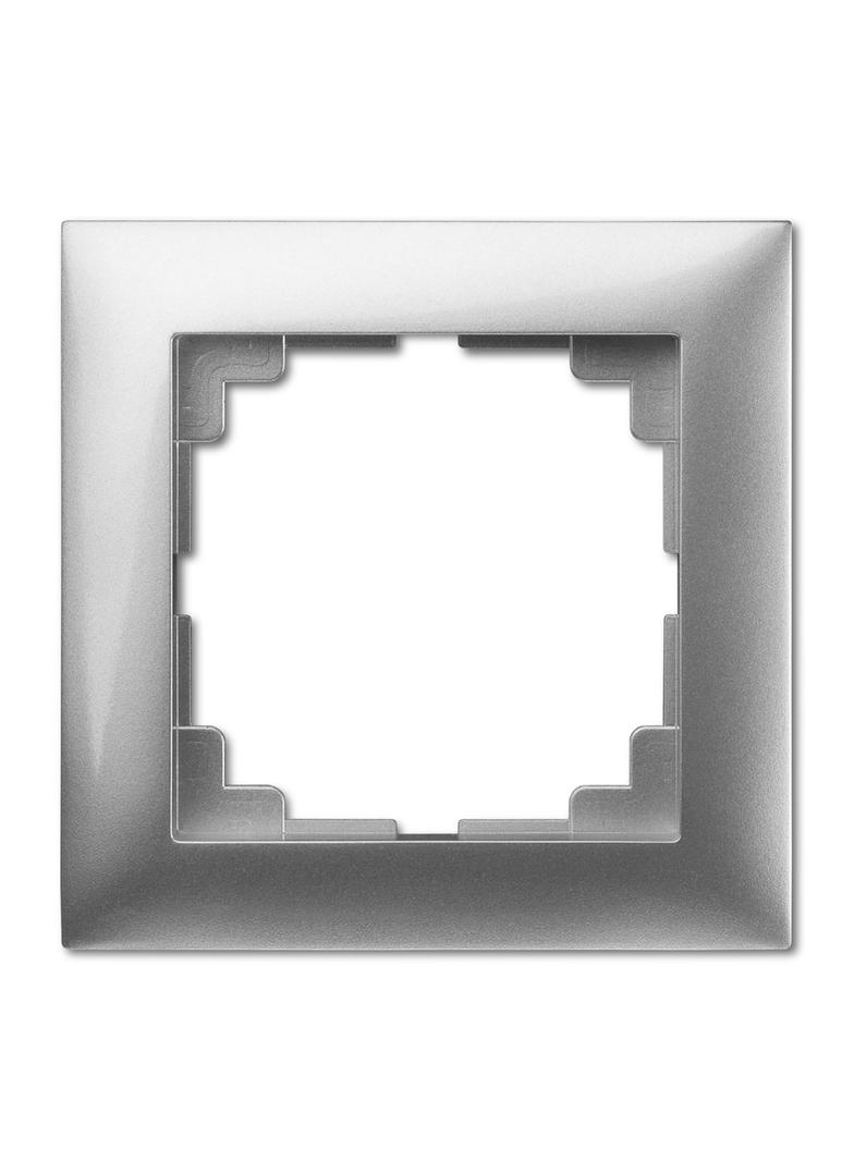 Ramka SENTIA 1x srebro połysk  IP 20