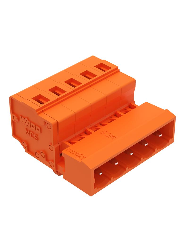 MCS-MIDI Classic wtyk 5-bieg. pomarańczowy raster 5,08 mm