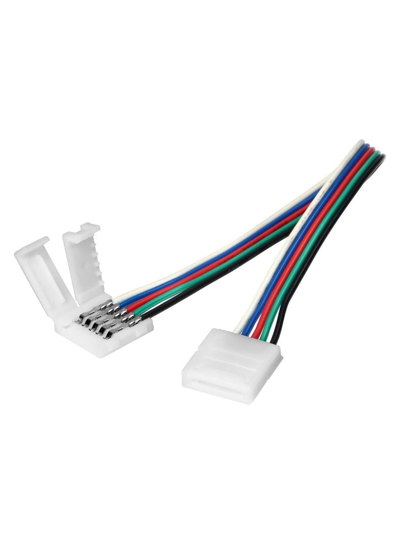 Złączka LED RGBW 12mm dwustronna z przewodem